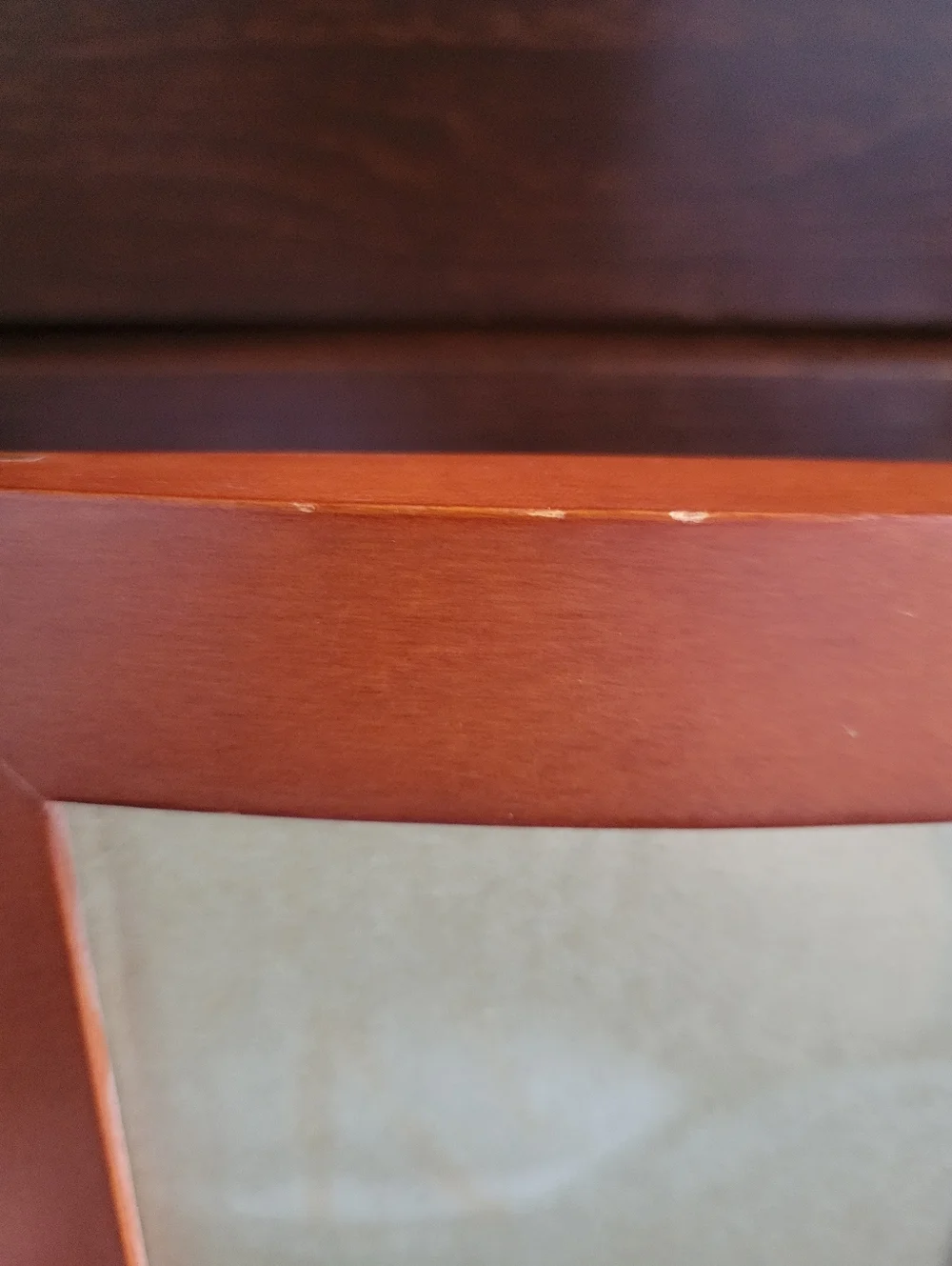 Vintage Y2K Wood Beveled Photo Frame, 9.25